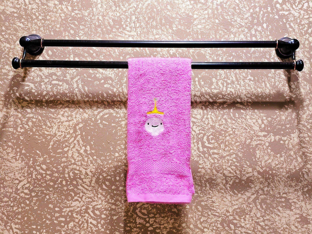 Handcrafted Adventure Time Princess Bubblegum Terrycloth Hand Towel: Geeky Kitchen Decor