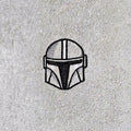 Handcrafted Star Wars Din Djarin Terrycloth Hand Towel: Geeky Kitchen Decor