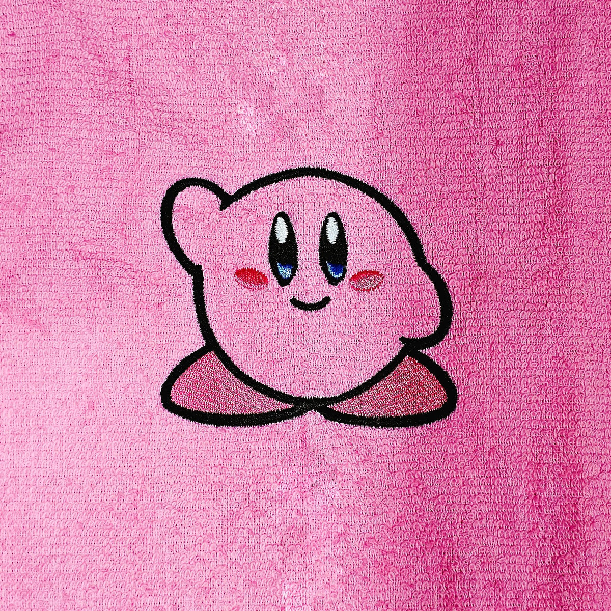 Handcrafted Super Smash Bros Kirby (Full body) Terrycloth Hand Towel: Geeky Kitchen Decor