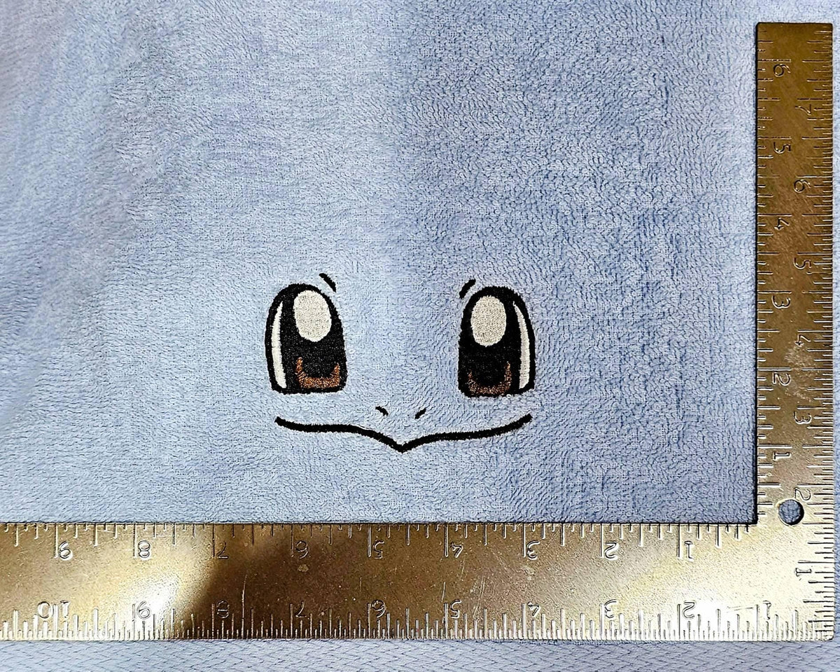Handcrafted Pokemon Squirtle (Face) Terrycloth Hand Towel: Geeky Kitchen Decor