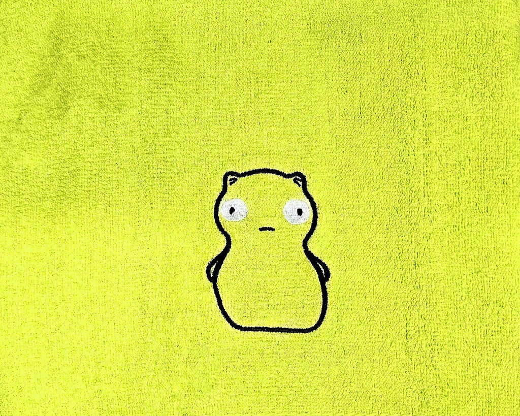Handcrafted Bob's Burgers Kuchi Kopi Terrycloth Hand Towel: Geeky Kitchen Decor