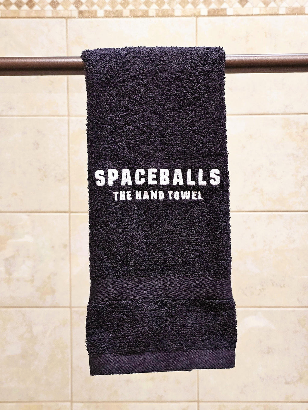 Handcrafted Spaceballs Terrycloth Towel: Geeky Kitchen Decor