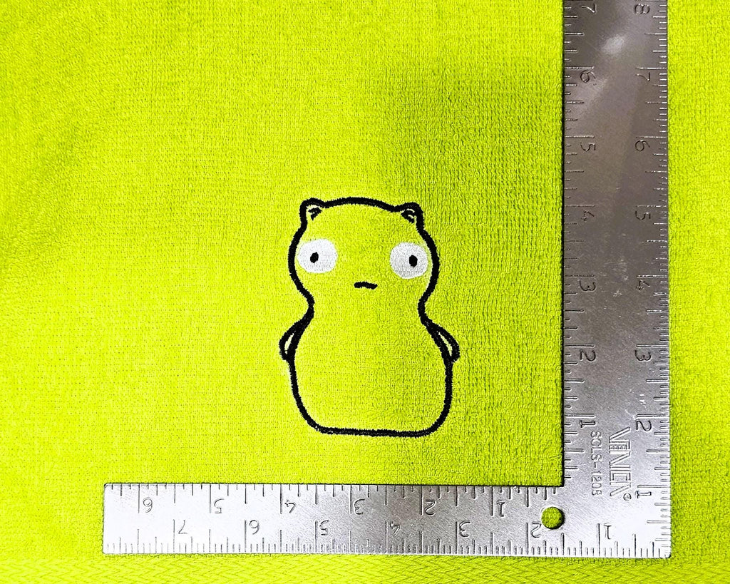 Handcrafted Bob's Burgers Kuchi Kopi Terrycloth Hand Towel: Geeky Kitchen Decor