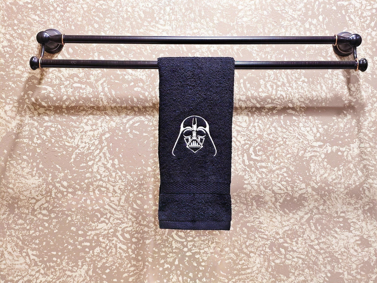 Handcrafted Star Wars Darth Vader Terrycloth Hand Towel: Geeky Kitchen Decor