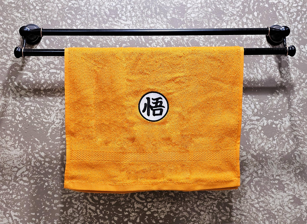 Handcrafted Dragon Ball King Kai Go Terrycloth Hand Towel: Geeky Kitchen Decor