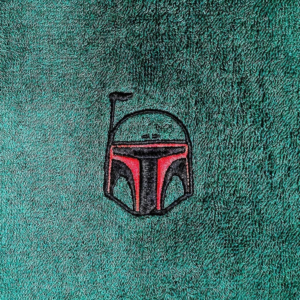 Handcrafted Star Wars Boba Fett Terrycloth Hand Towel: Geeky Kitchen Decor