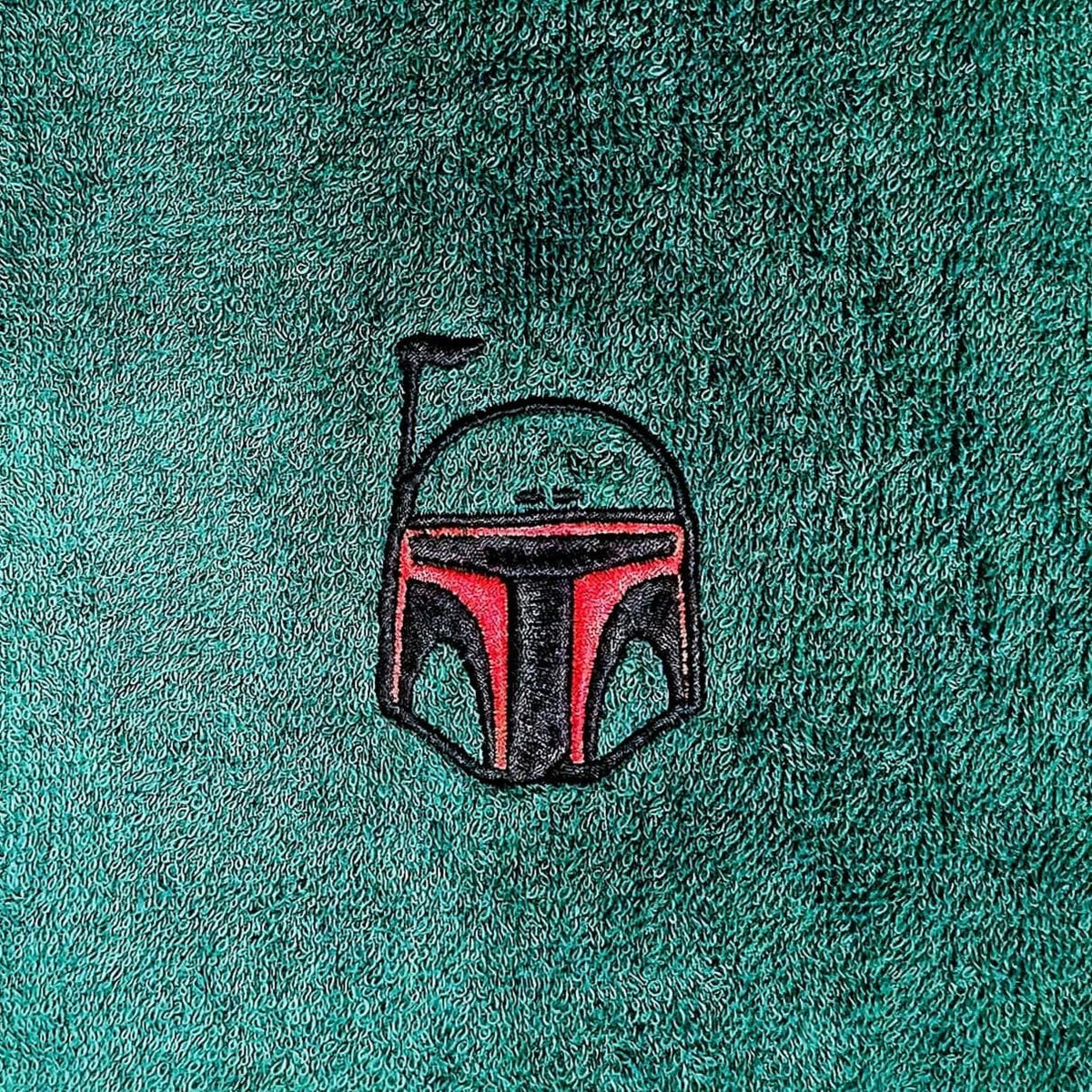 Handcrafted Star Wars Boba Fett Terrycloth Hand Towel: Geeky Kitchen Decor