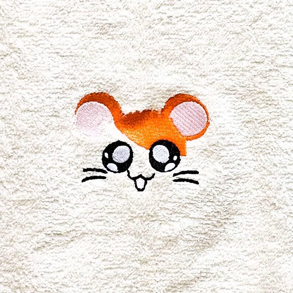 Handcrafted Hamtaro Terrycloth Hand Towel: Geeky Kitchen Decor