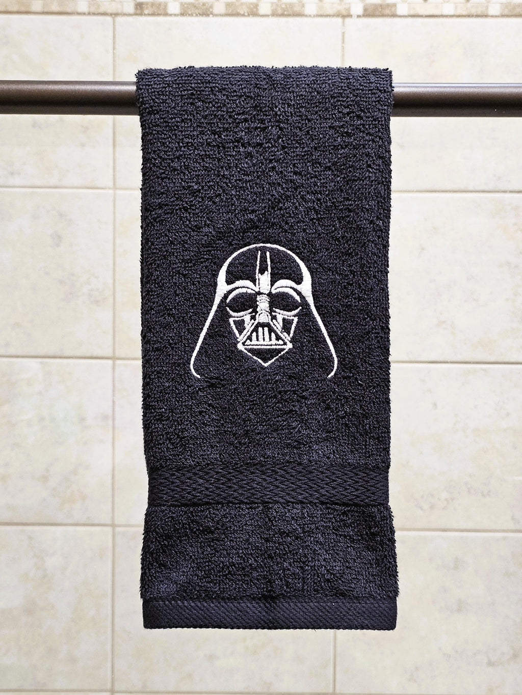 Handcrafted Star Wars Darth Vader Terrycloth Hand Towel: Geeky Kitchen Decor