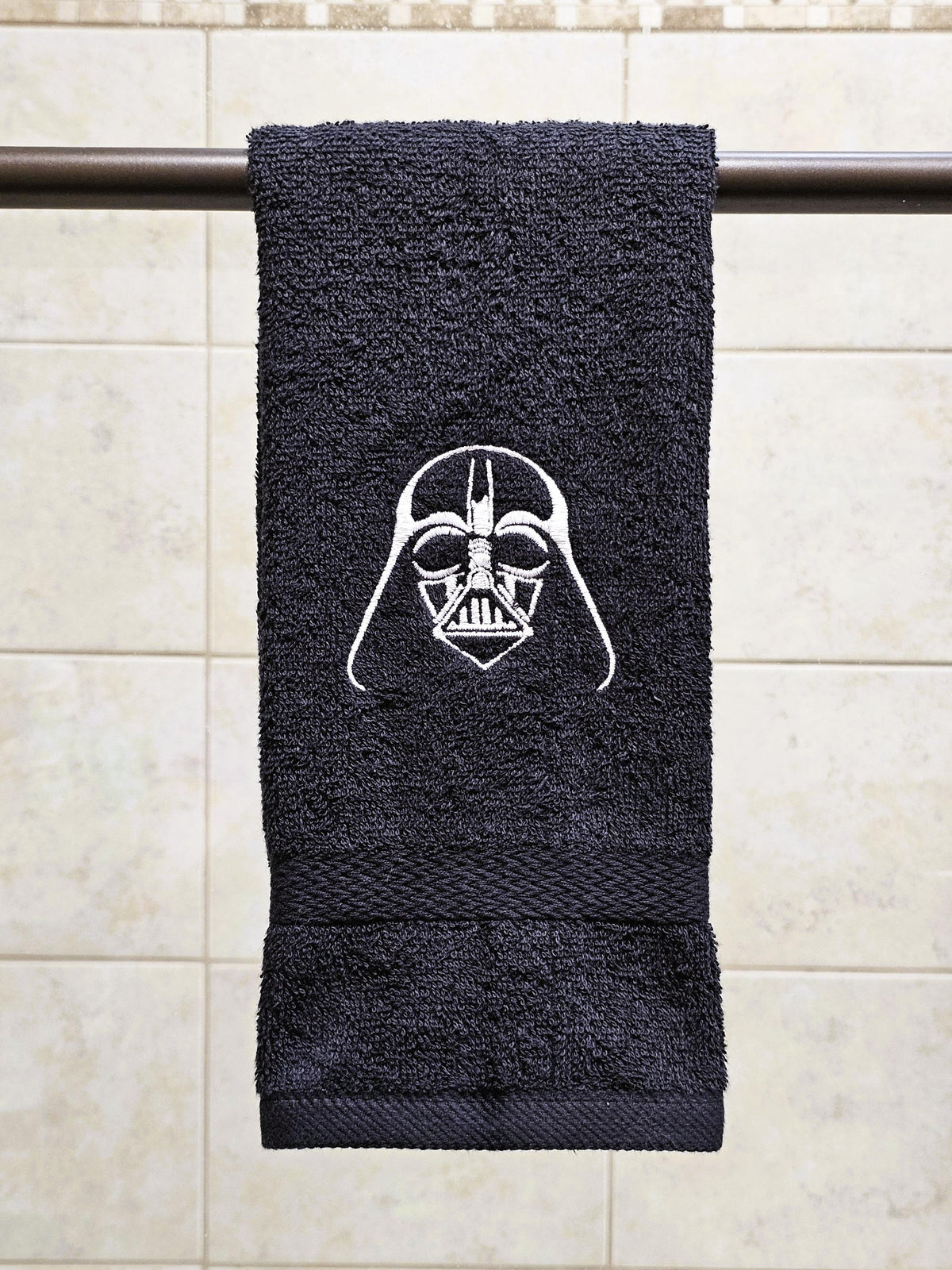 Handcrafted Star Wars Darth Vader Terrycloth Hand Towel: Geeky Kitchen Decor