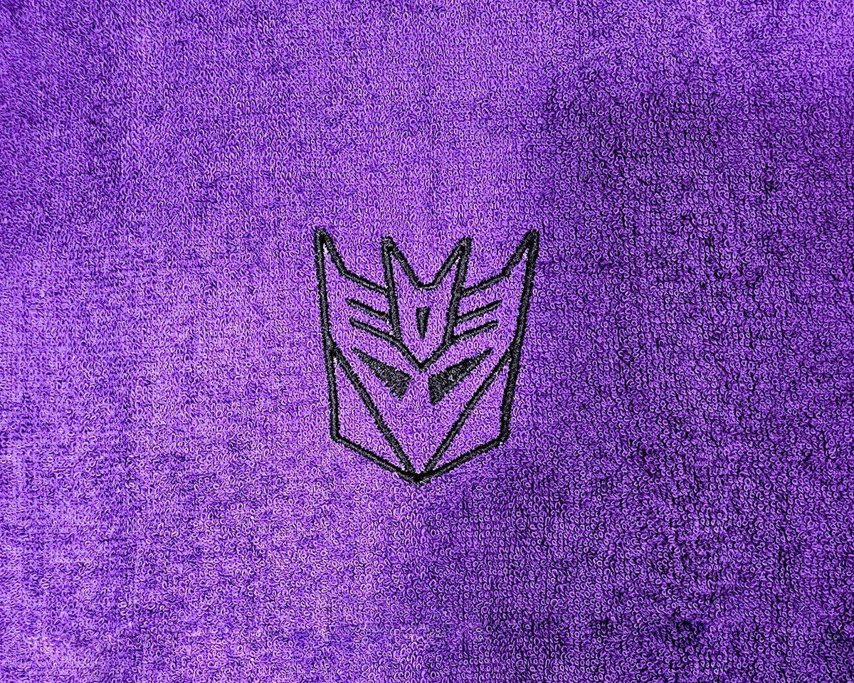 Handcrafted Transformers Decpticon Terrycloth Hand Towel: Geeky Kitchen Decor