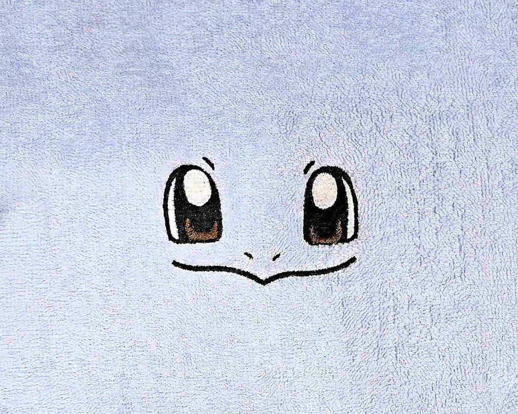 Handcrafted Pokemon Squirtle (Face) Terrycloth Hand Towel: Geeky Kitchen Decor