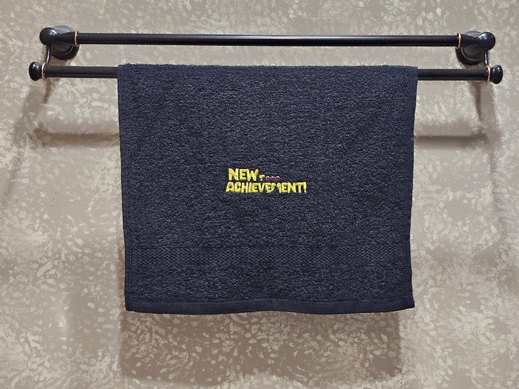 Handcrafted Dungeon Crawler Carl NEW ACHIEVEMENT Terrycloth Hand Towel: Geeky Kitchen Decor