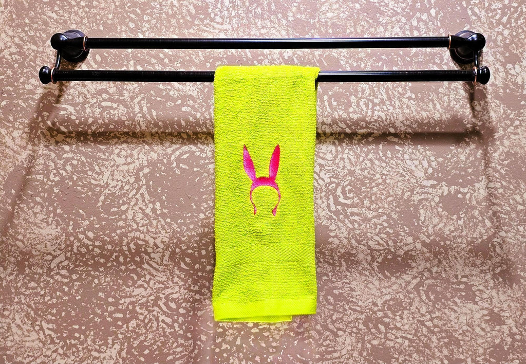Handcrafted Bob's Burgers Louise Terrycloth Hand Towel: Geeky Kitchen Decor