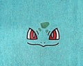 Handcrafted Pokemon Bulbasaur (Face) Terrycloth Hand Towel: Geeky Kitchen Decor