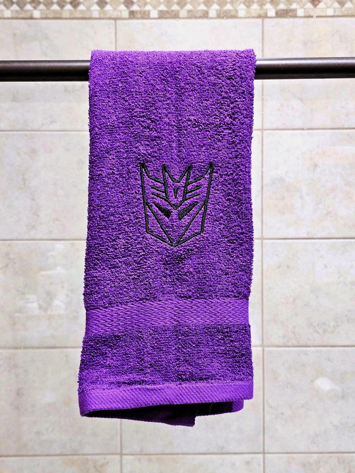 Handcrafted Transformers Decpticon Terrycloth Hand Towel: Geeky Kitchen Decor