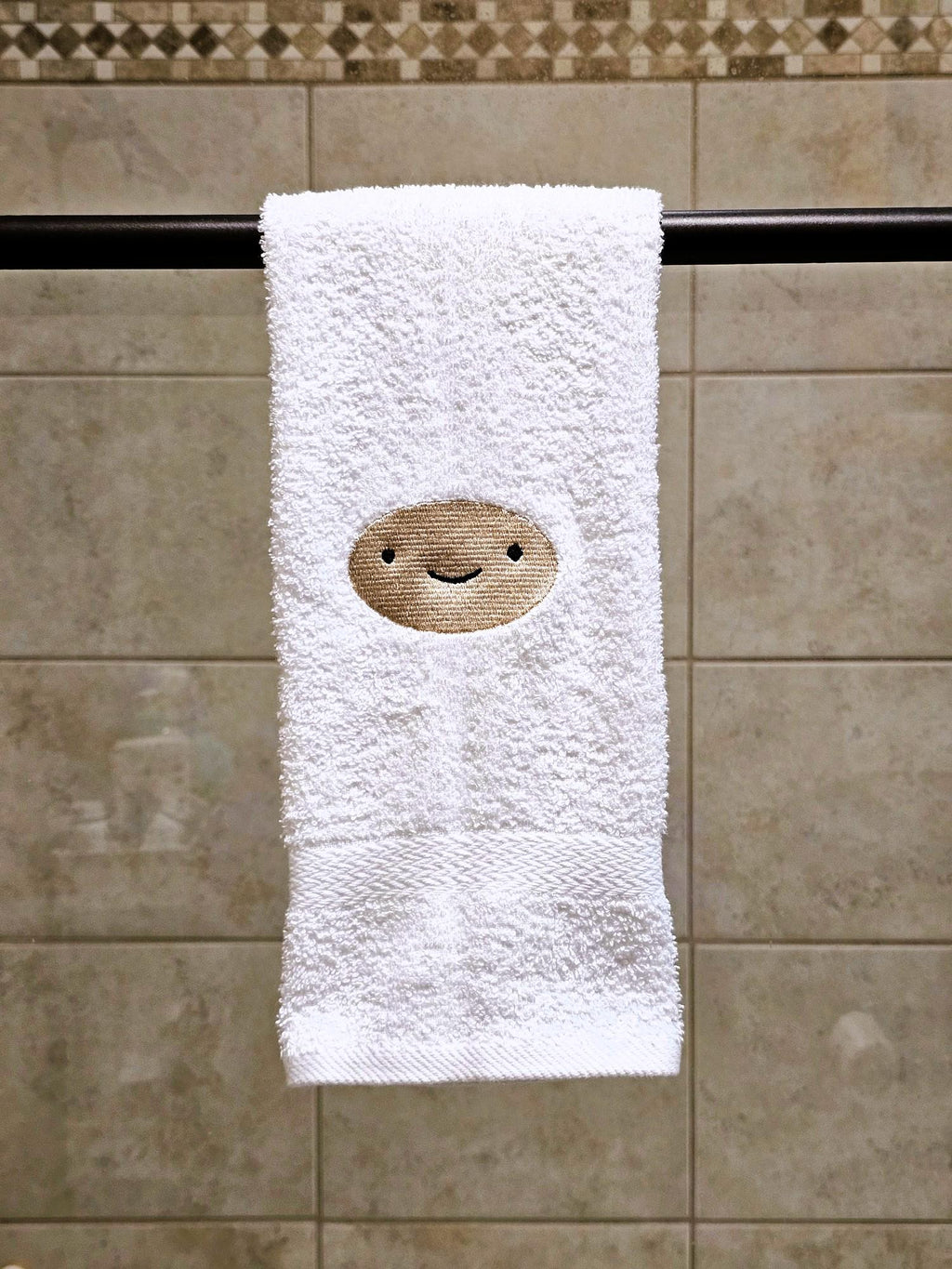 Handcrafted Adventure Time Finn the Human Terrycloth Hand Towel: Geeky Kitchen Decor
