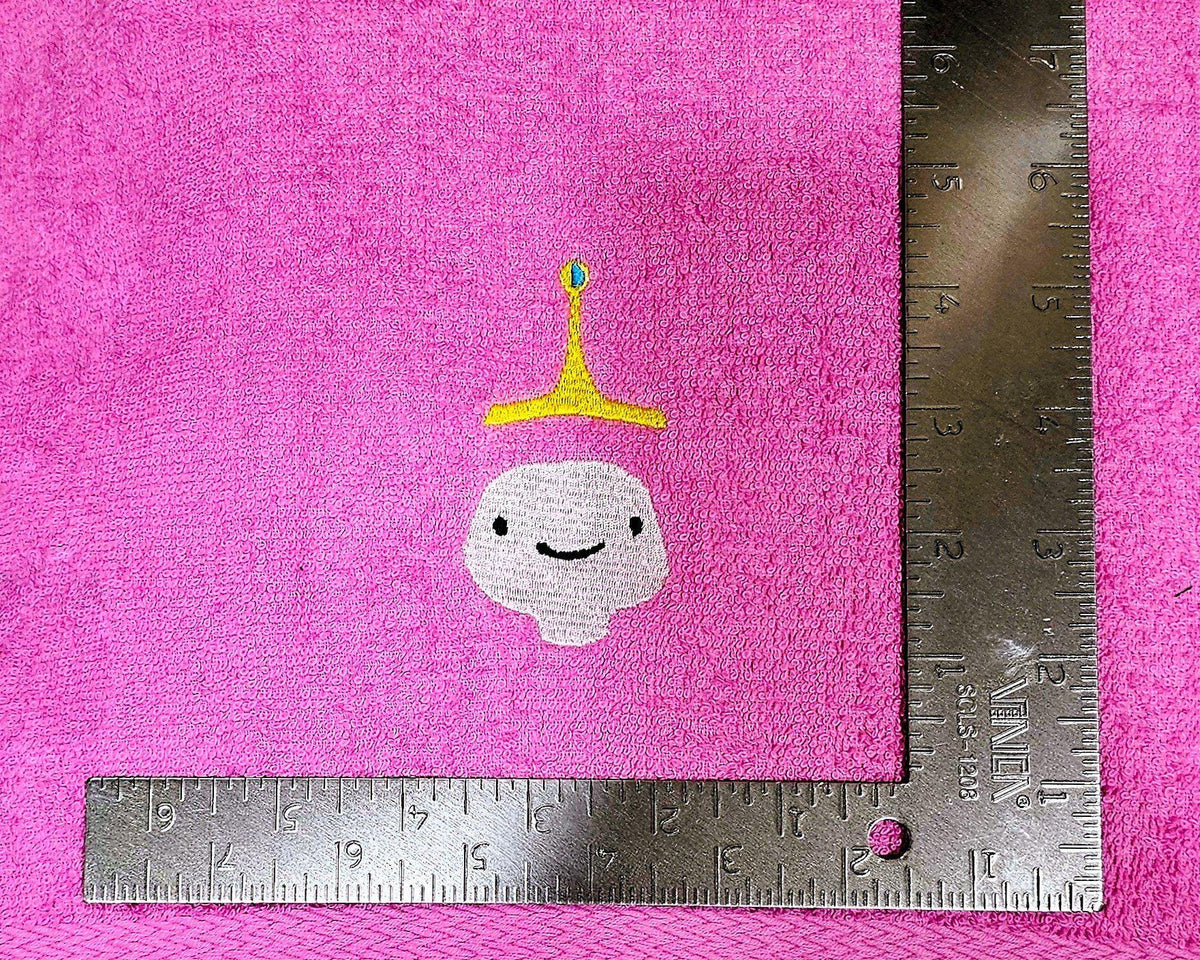 Handcrafted Adventure Time Princess Bubblegum Terrycloth Hand Towel: Geeky Kitchen Decor