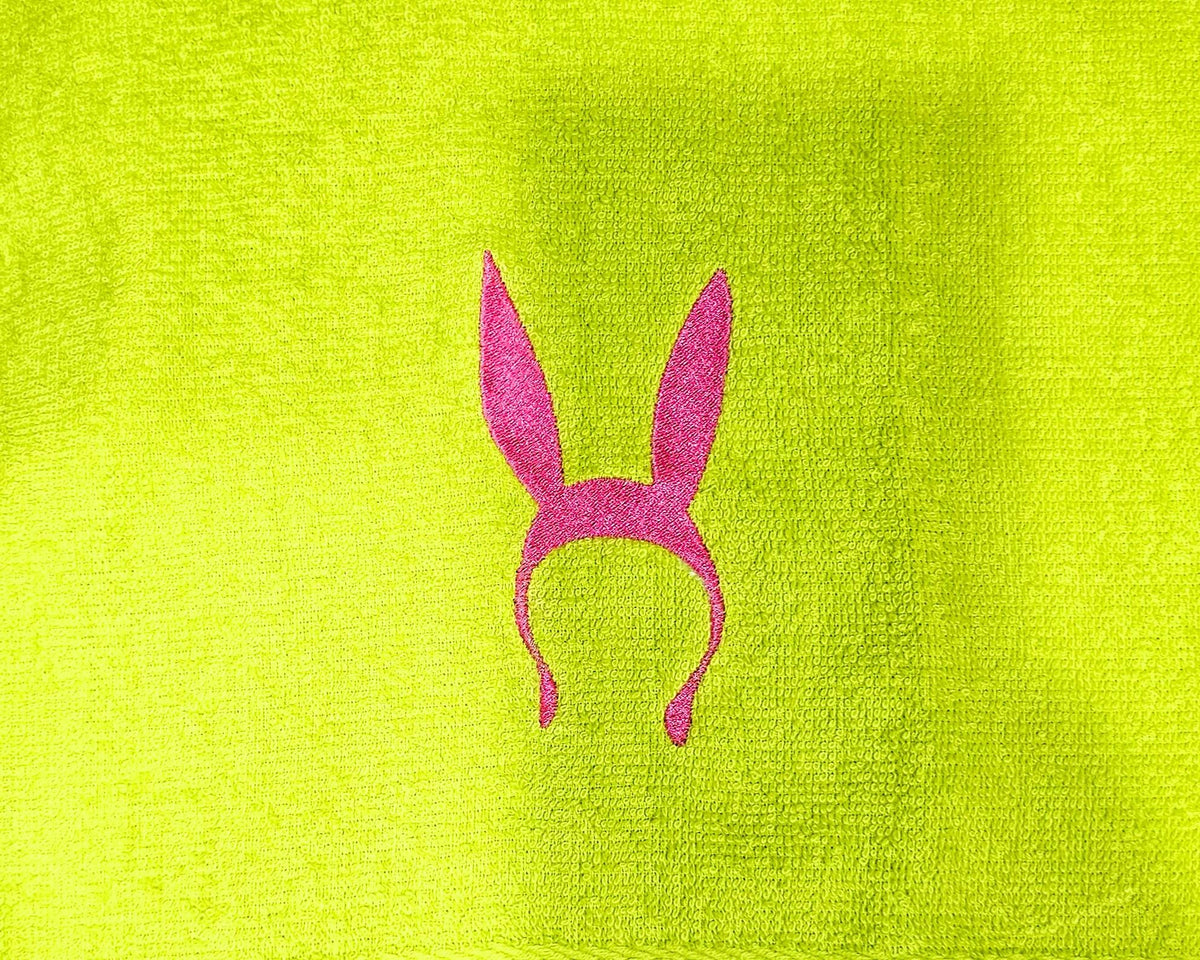 Handcrafted Bob's Burgers Louise Terrycloth Hand Towel: Geeky Kitchen Decor