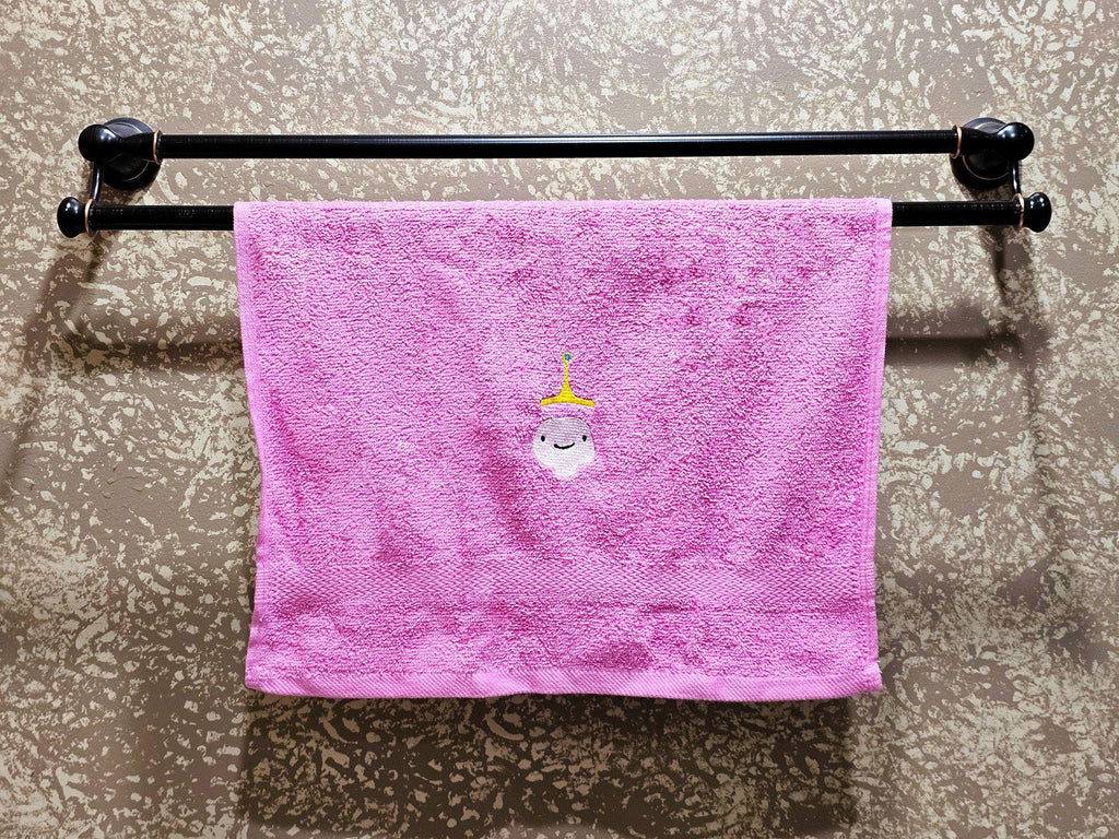 Handcrafted Adventure Time Princess Bubblegum Terrycloth Hand Towel: Geeky Kitchen Decor