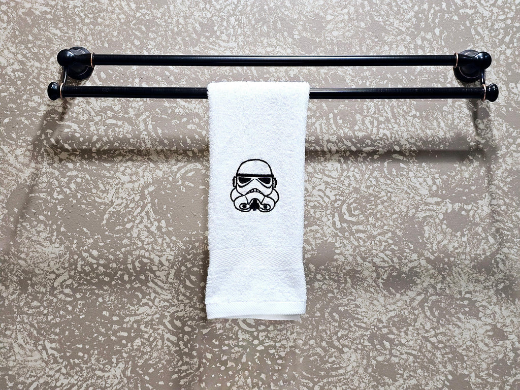 Handcrafted Star Wars Stormtrooper Terrycloth Hand Towel: Geeky Kitchen Decor