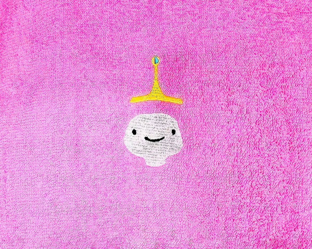 Handcrafted Adventure Time Princess Bubblegum Terrycloth Hand Towel: Geeky Kitchen Decor