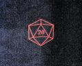 Handcrafted Dungeons & Dragons D20 Terrycloth Hand Towel: Geeky Kitchen Decor