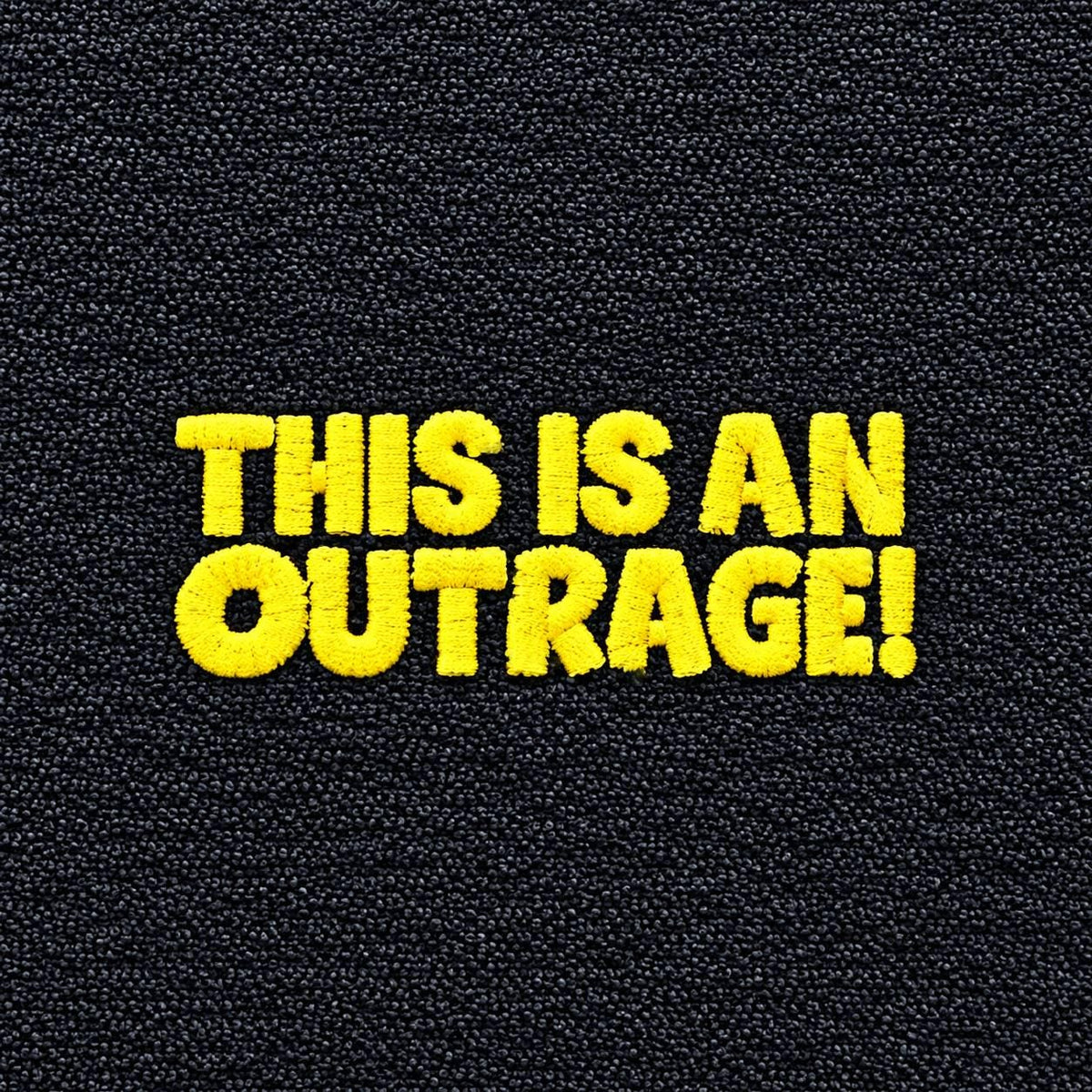 Handcrafted Dungeon Crawler Carl THIS IS an OUTRAGE Terrycloth Hand Towel: Geeky Kitchen Decor