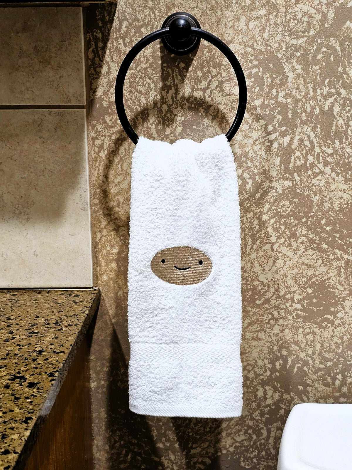 Handcrafted Adventure Time Finn the Human Terrycloth Hand Towel: Geeky Kitchen Decor