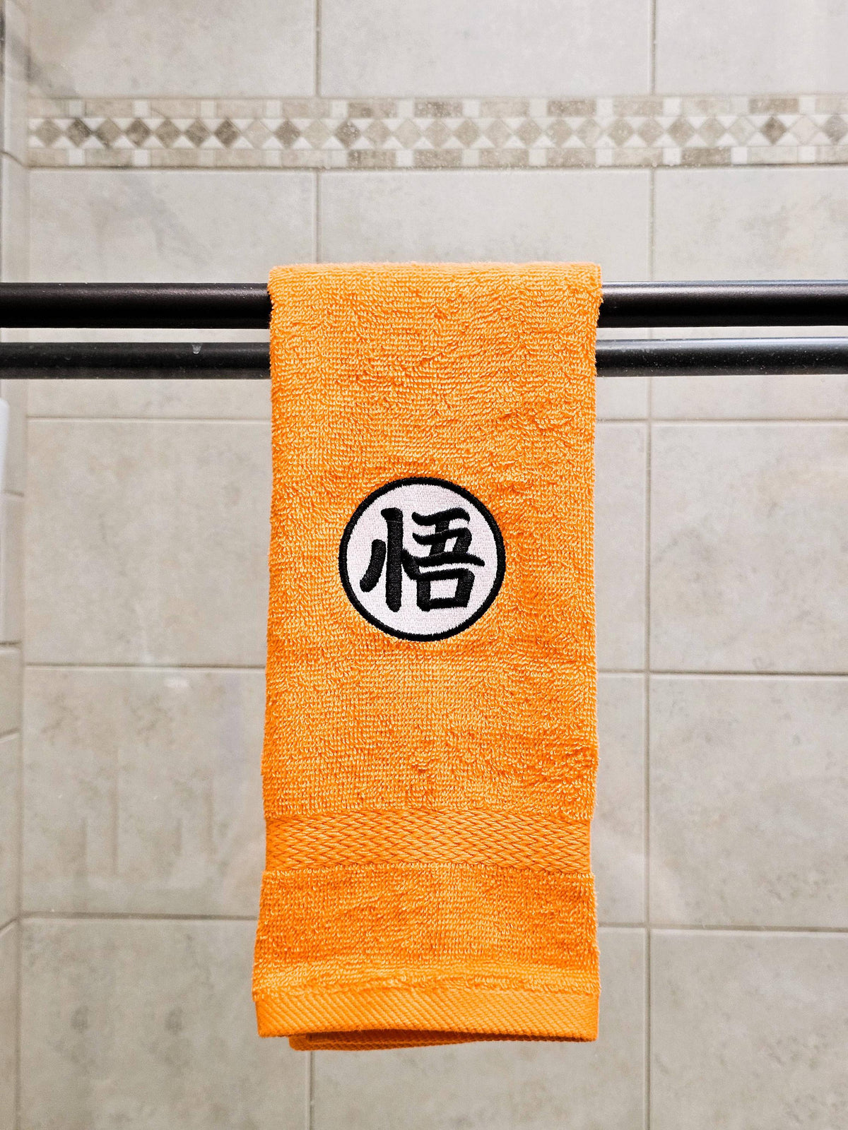 Handcrafted Dragon Ball King Kai Go Terrycloth Hand Towel: Geeky Kitchen Decor