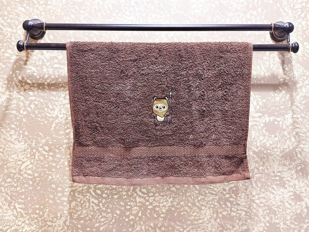 Handcrafted Star Wars Ewok Terrycloth Hand Towel: Geeky Kitchen Decor