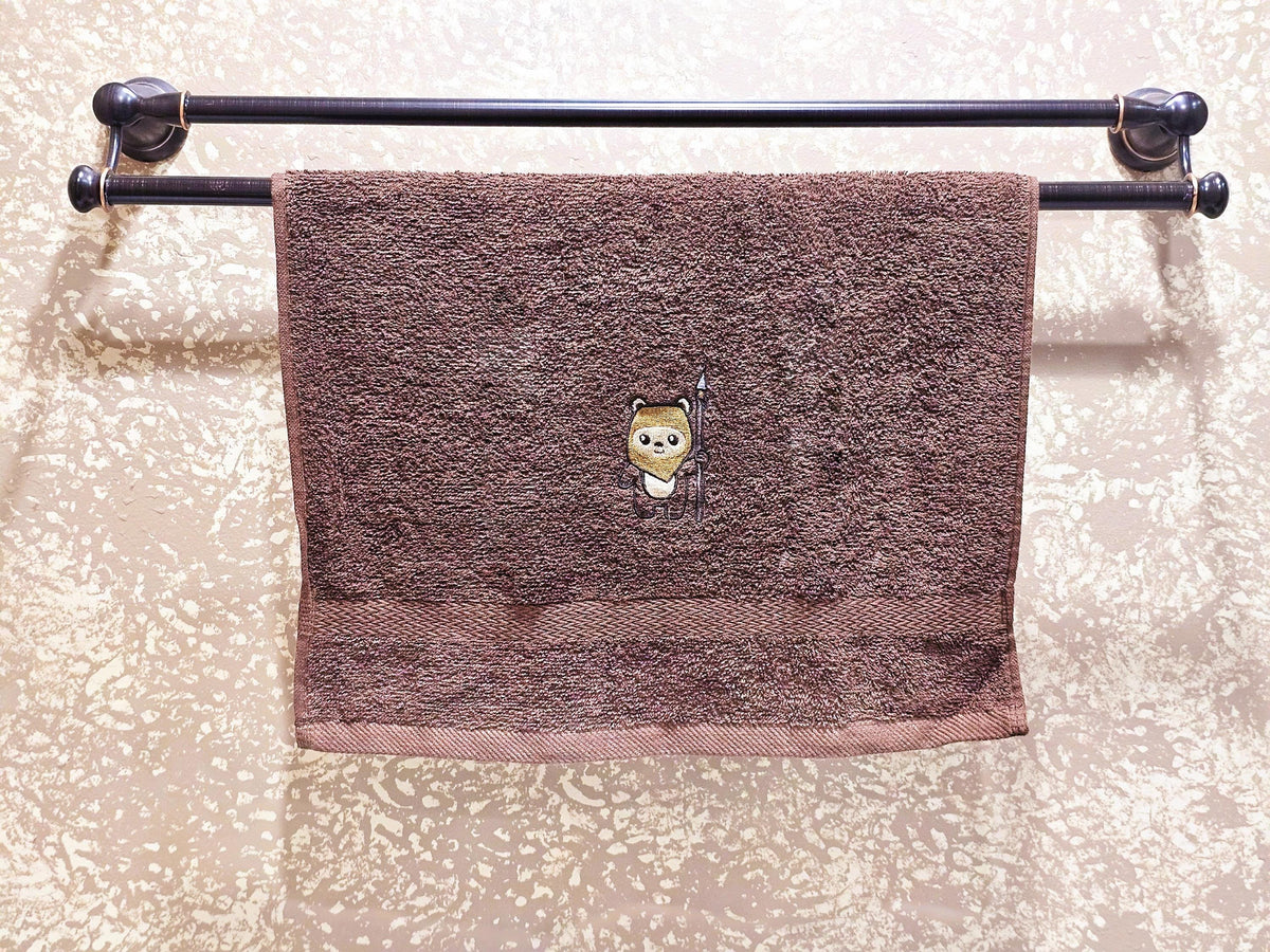 Handcrafted Star Wars Ewok Terrycloth Hand Towel: Geeky Kitchen Decor