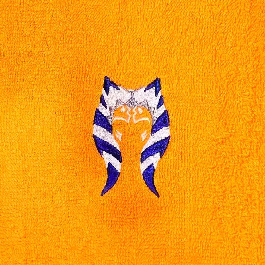 Handcrafted Star Wars Ahsoka Terrycloth Hand Towel: Geeky Kitchen Decor