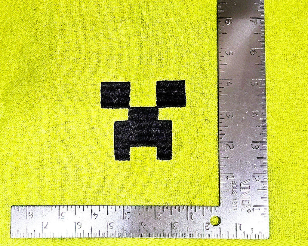 Handcrafted Minecraft Creeper Terrycloth Hand Towel: Geeky Kitchen Decor