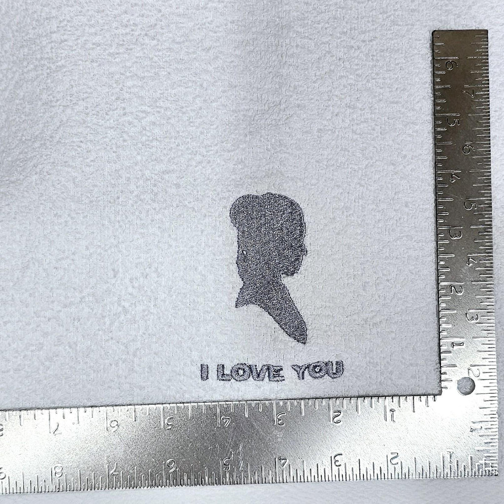 Handcrafted Star Wars Princess Leia I Love You Terrycloth Hand Towel: Geeky Kitchen Decor