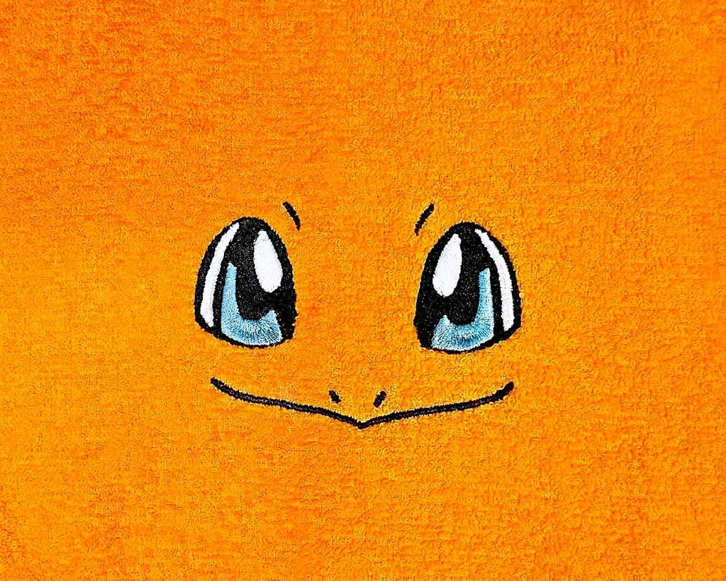 Handcrafted Pokemon Charmander (Face) Terrycloth Hand Towel: Geeky Kitchen Decor
