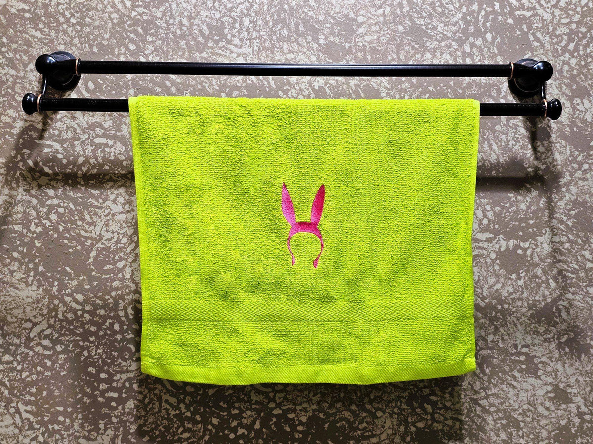Handcrafted Bob's Burgers Louise Terrycloth Hand Towel: Geeky Kitchen Decor