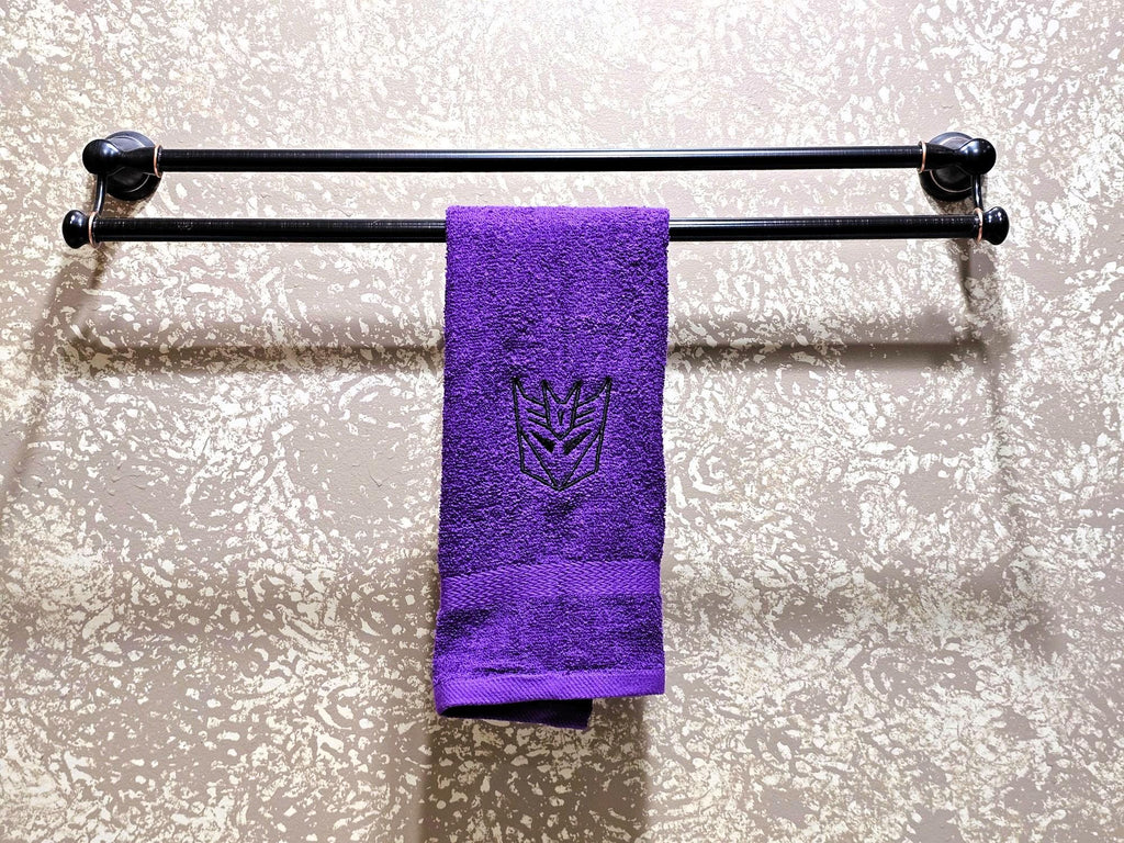 Handcrafted Transformers Decpticon Terrycloth Hand Towel: Geeky Kitchen Decor