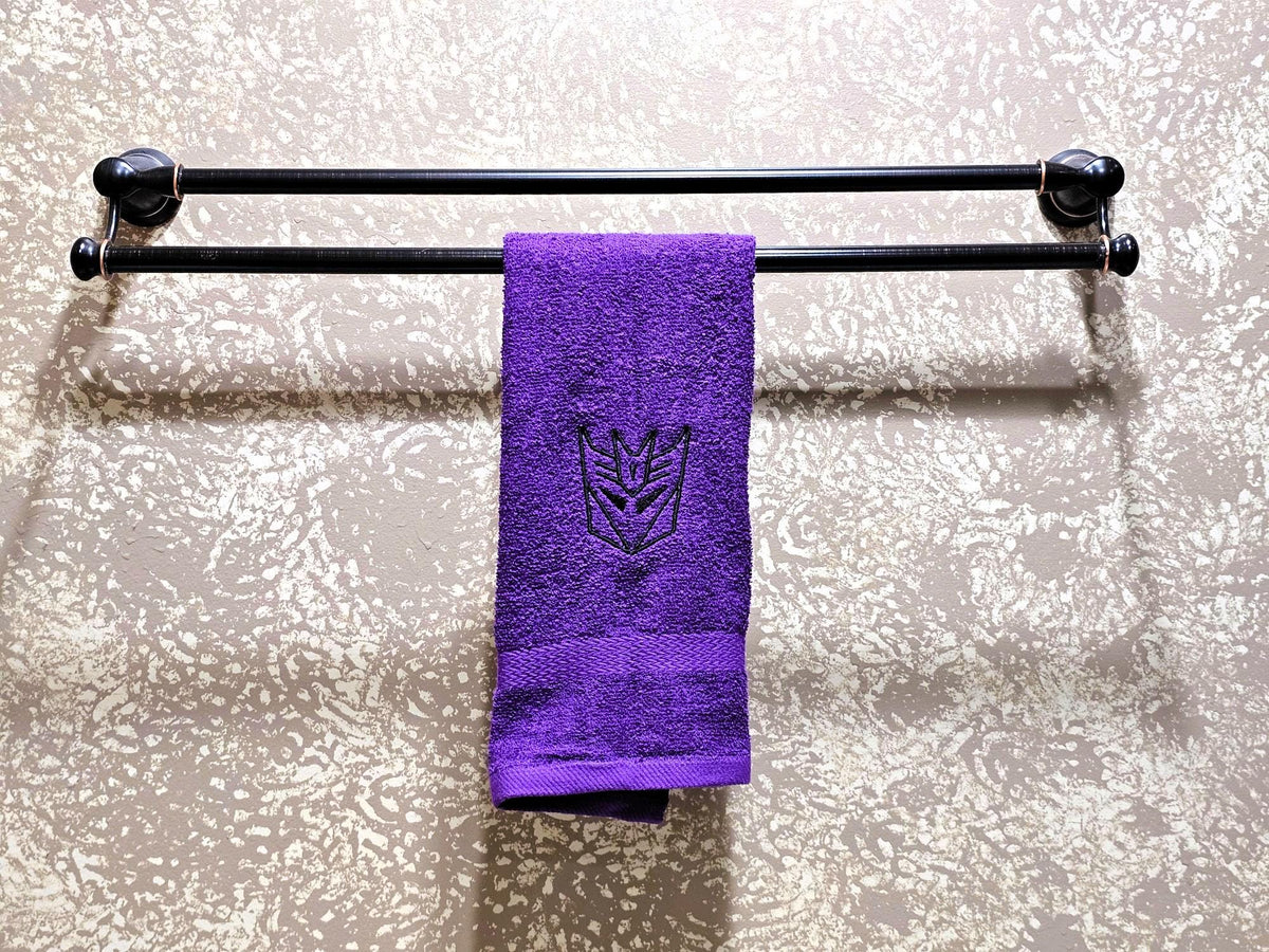 Handcrafted Transformers Decpticon Terrycloth Hand Towel: Geeky Kitchen Decor
